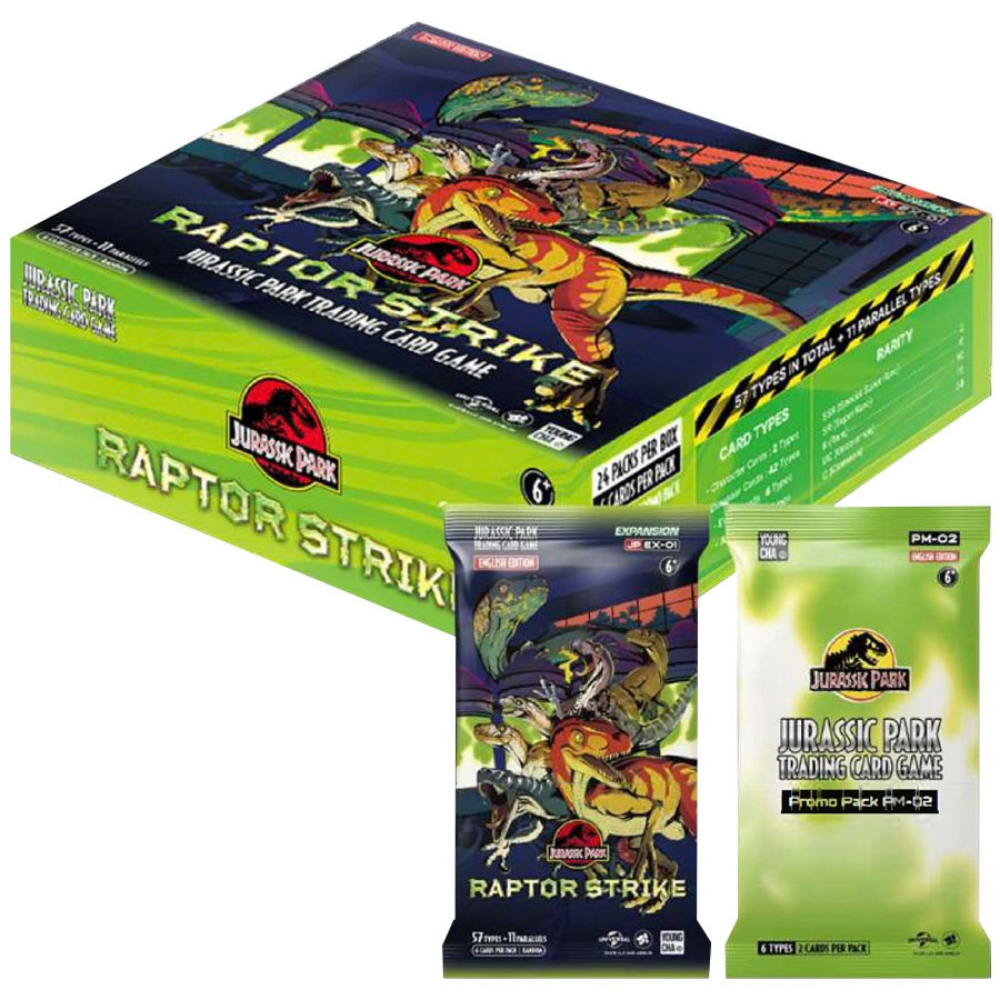 JURASSIC PARK TCG: BOOSTER EXPANSION 01: RAPTOR STRIKE EX-01 - Preorder