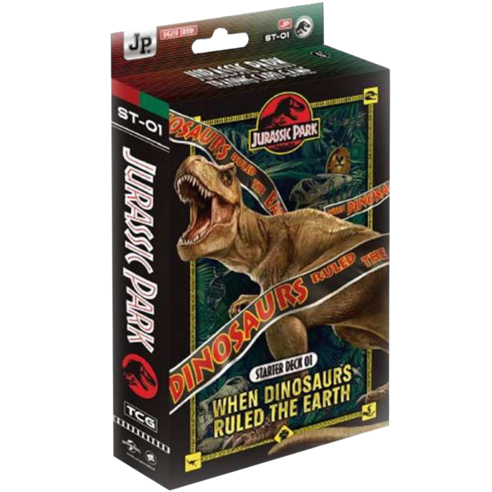 JURASSIC PARK TCG: STARTER DECK 01: WHEN DINOSAURUS RULED THE EARTH ST-01 - Preorder