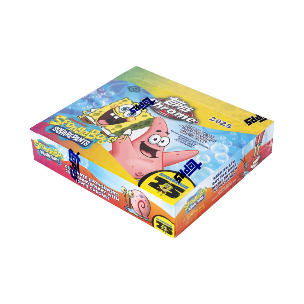 25 TOPPS CHROME SPONGEBOB 25TH ANNIVERSARY HOBBY